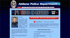 Desktop Screenshot of abilenepolice.org