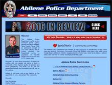 Tablet Screenshot of abilenepolice.org